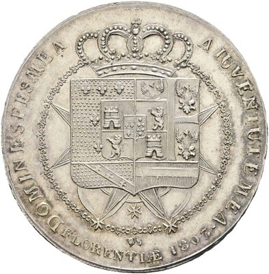 10 Lire 1803, ​Carlo Ludovico di Borbone, unter Vormundschaft seiner Mutter Maria Luiga, ​Italien-Toskana