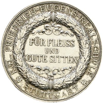 ​Große silberne Prämienmedaille o.J. (1897-1914), Stuttgart, Stadt