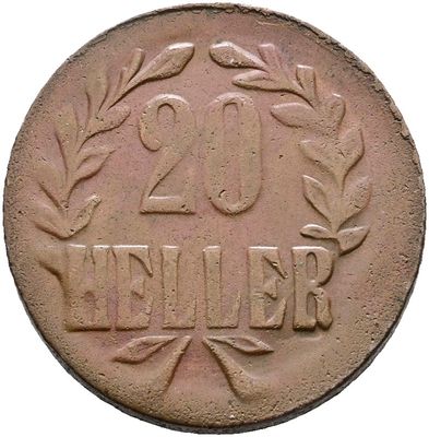 ​20 Heller 1916, Deutsch-Ostafrika