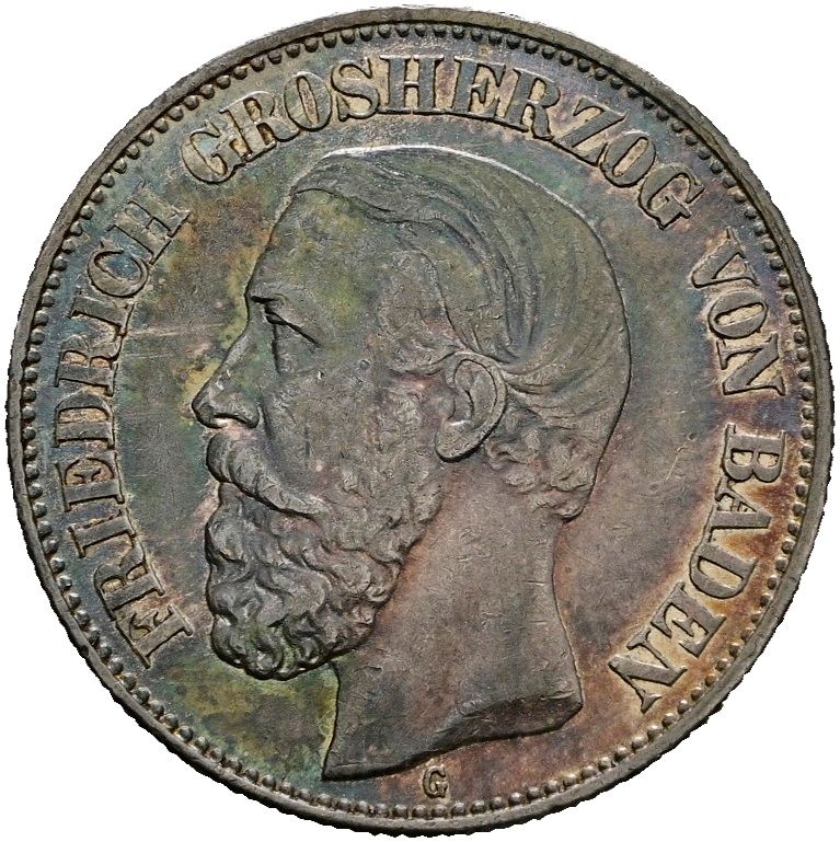 2 Mark 1898, ​Friedrich I., Baden