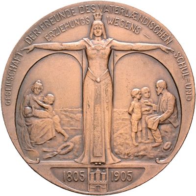 ​Bronzemedaille 1905, Hamburg, Stadt