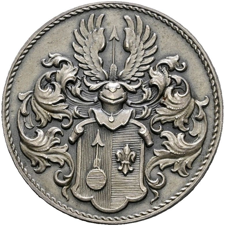 Mattierte Silbermedaille 1905, Stuttgart, Stadt