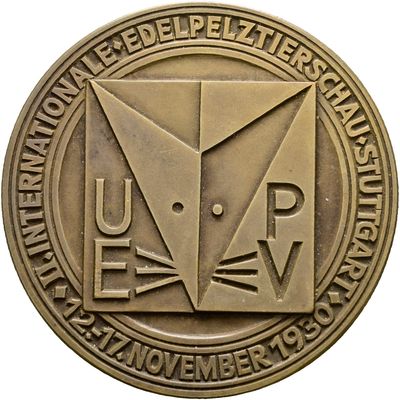 ​Einseitige Bronzemedaille 1930, Stuttgart, Stadt