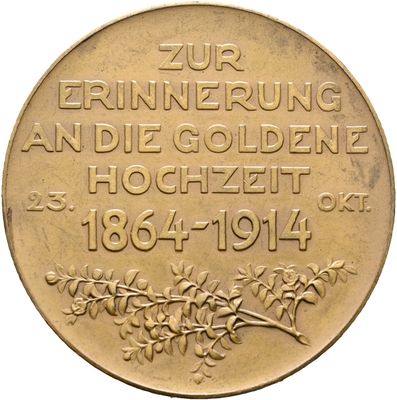 Bronzemedaille 1914, Stuttgart, Stadt