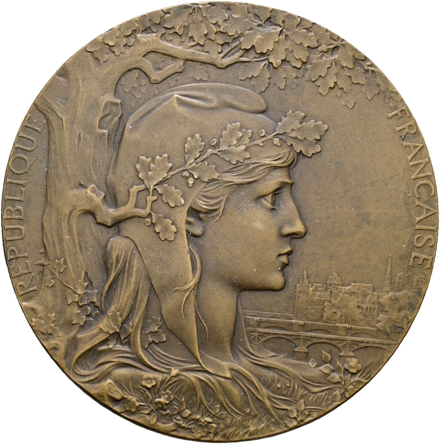 Bronzene Prämienmedaille 1900, Frankreich-3. Republik