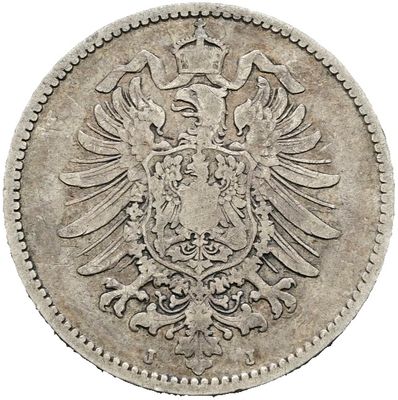 ​1 Mark 1883 J, ​Kleinmünzen