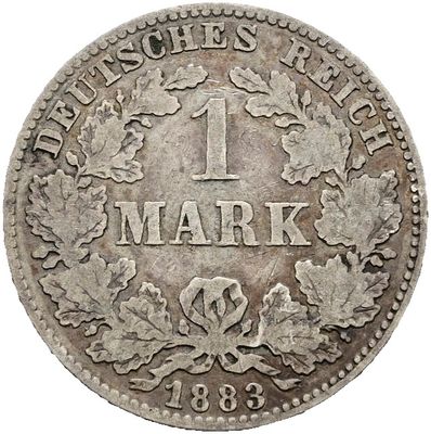 ​1 Mark 1883 J, ​Kleinmünzen