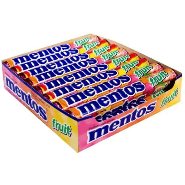 Mentos Tubo Frutas C/16 600G