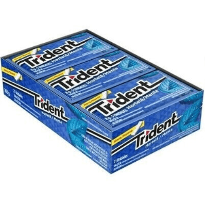 Chiclete Trident Hortela C/21 168G