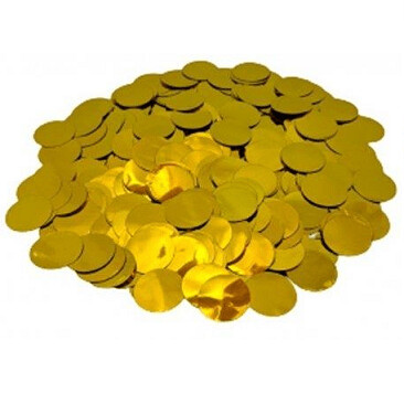 Confete Metal Redondo Dourado 1Cm 86576 Neotrentina