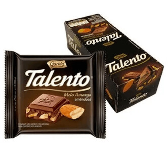 Chocolate Talento Peq Meio Amargo C/15 Garoto 375G