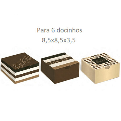 Caixa Para Brigadeiro Tons De Chocolate C/10 13004611 Cromus