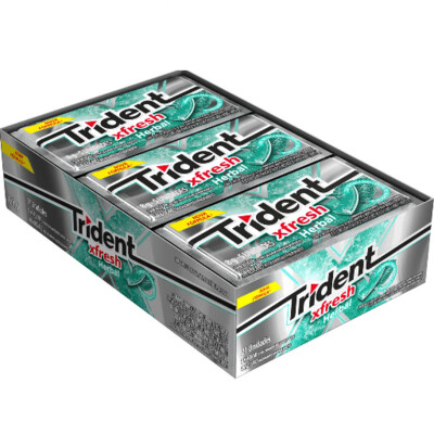 Chiclete Trident Herbal Fresh C/21 168G