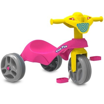 Triciclo Tico Tico Club Rosa 683 Brinquedos Bandeirante