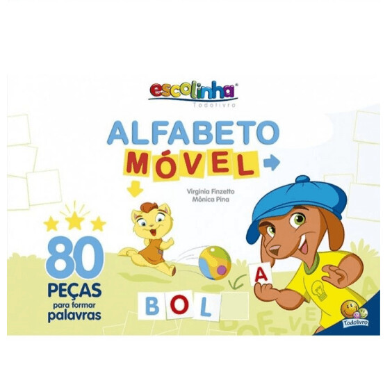 Livro Escolinha Alfabeto Movel - Todolivro