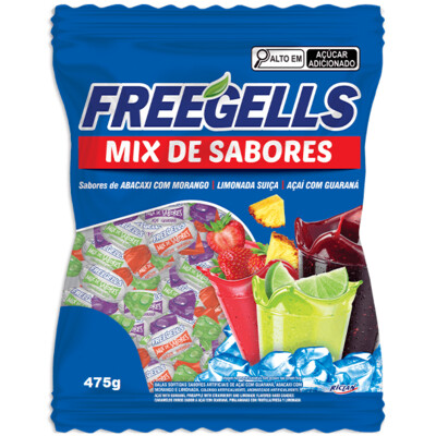 Bala Freegells Mix Azul Riclan 475G