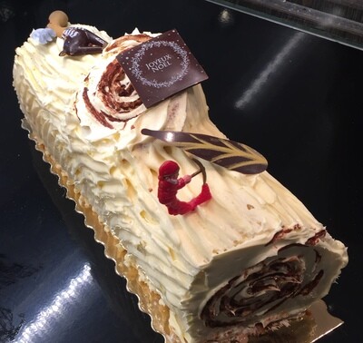 Bûche roulée mousse vanille