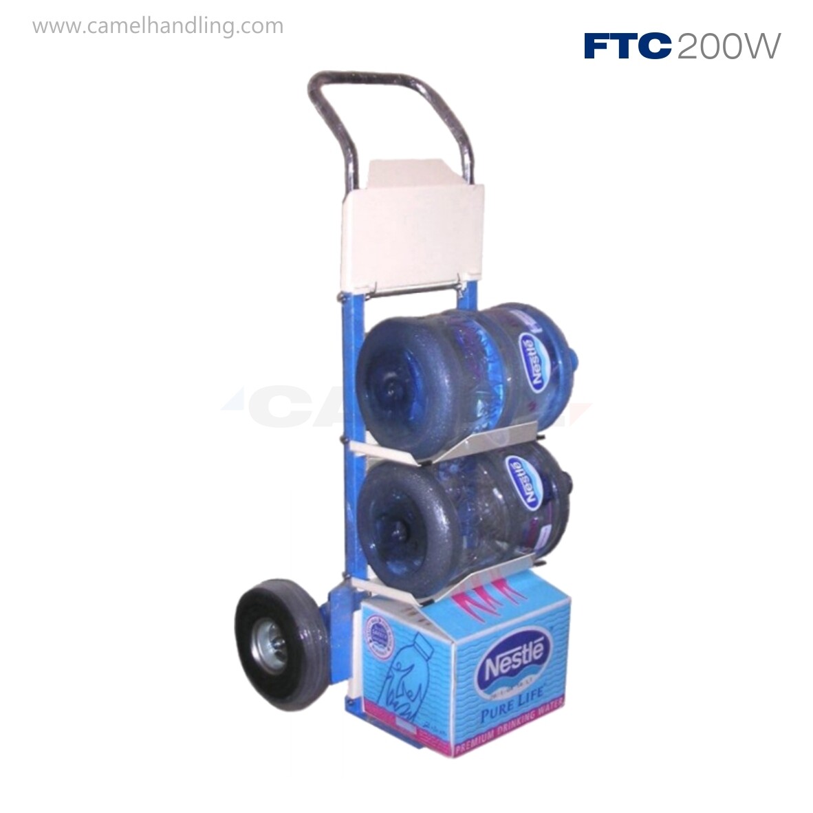 تروللي يدوي لنقل عبوات المياه / الكراتينBottled Water / Packages Steel Hand Truck FHT200W