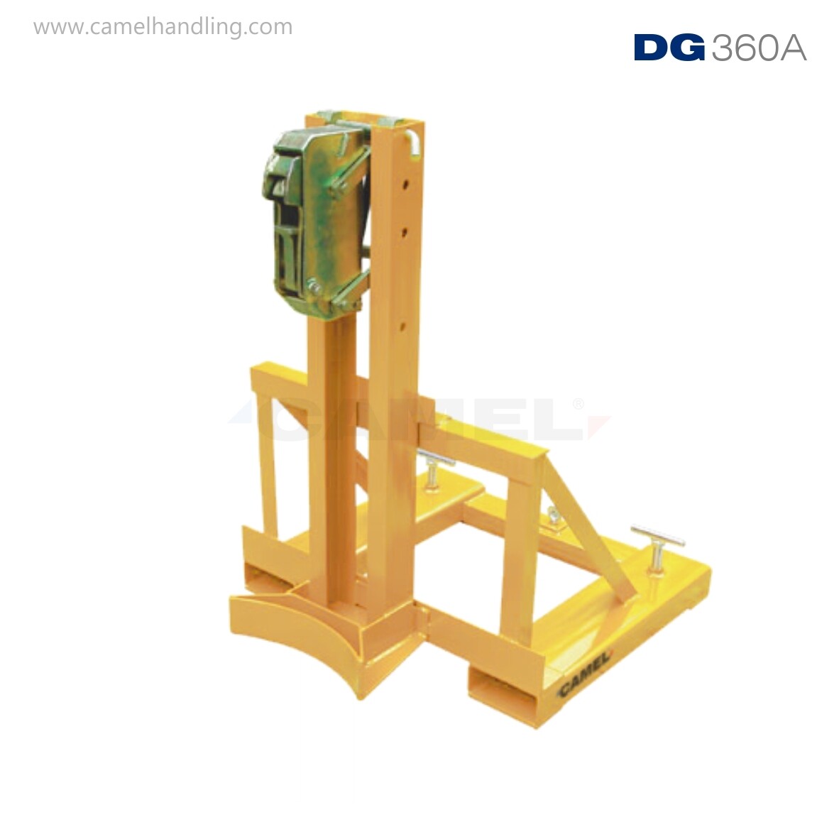 تركيبة شوكية أحادية الفك للبرميلSingle Gator Grip Forklift Drum Grab DG360A
