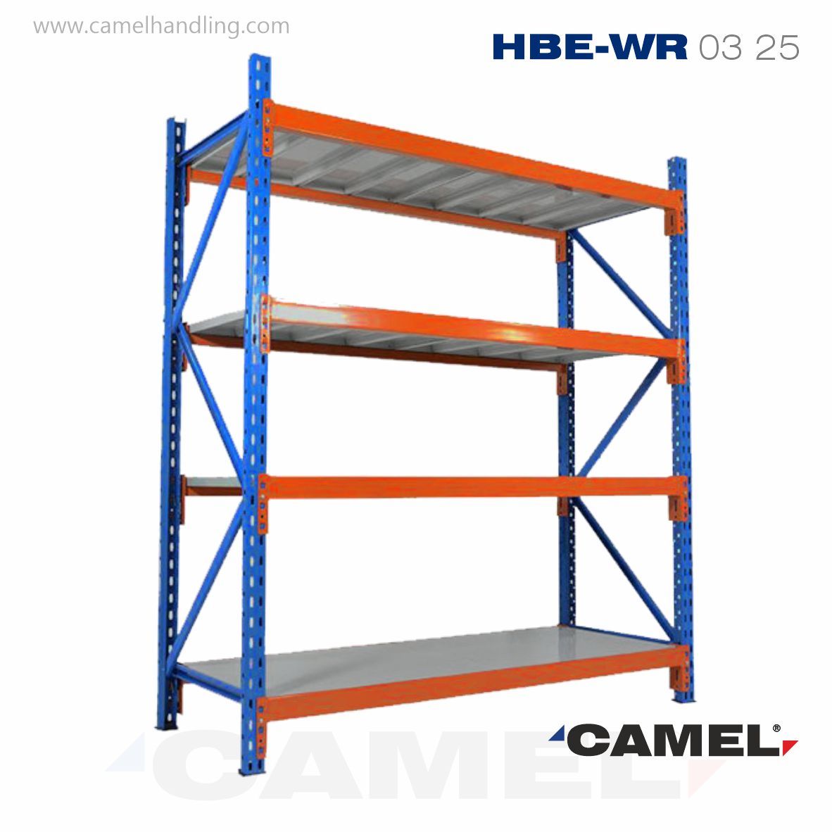 نظام راكات التخزين المتوسط / الثقيل  Longspan Shelving for Medium / Heavy Storage 2.5 m Height