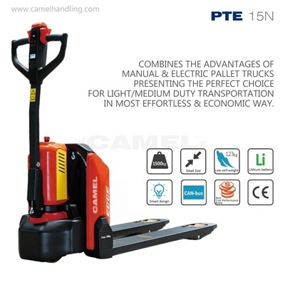 العربة البالتة الكهربائية PTE15N EDGE – ليثيوم، حمولة 1.5 طن