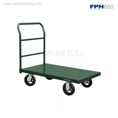 تروللي منصة حديد FPH650 للمخازن والمصانع – حمولة 650 كجم