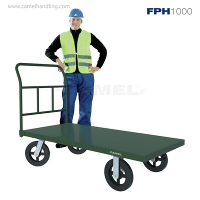 تروللي منصة حديد FPH1000 للخدمة الشاقة – حمولة 1 طن