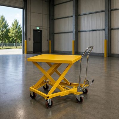 عربة طاولة رفع هيدروليكية أحادية المقص TF50 – Single Scissor Lift Table Truck