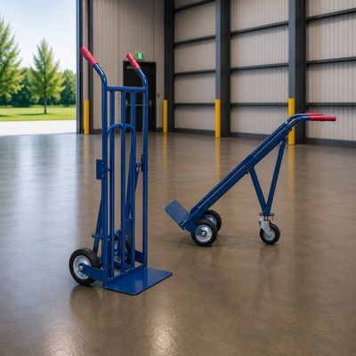 تروللي رأسي للكراتين والصناديق, متحول رأسي/أ فقي/مائل Vertical/Convertible Warehouse Hand Truck HT1595