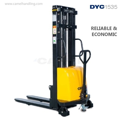 ونش شوكة نصف بطارية 1.5طن/3.5مترSemi-Elec Pallet Stacker 1.5 T/3.5m DYC1535