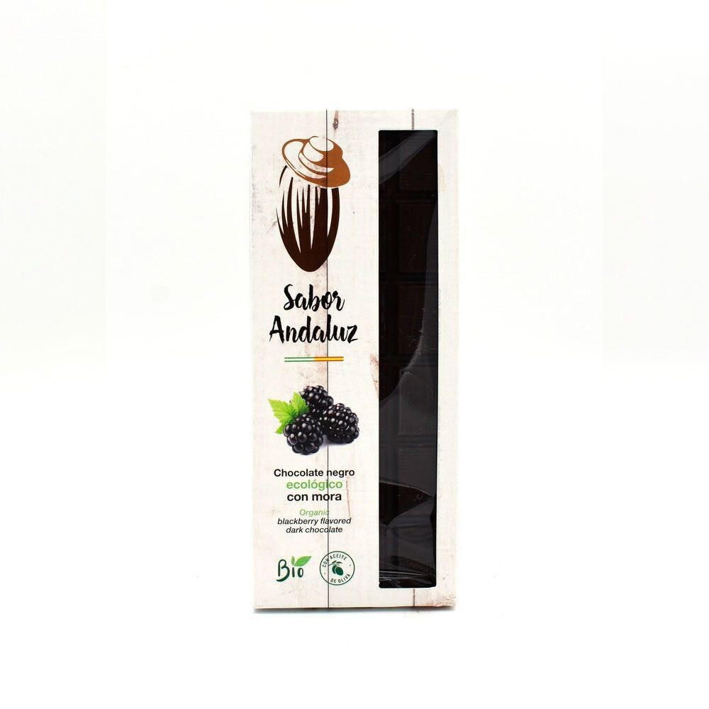 Chocolate Negro Ecológico con Mora 100G