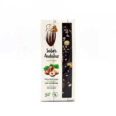 Chocolate Negro Ecológico con Avellanas 100G