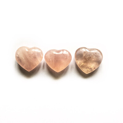 Сердце розовый кварц, 1 шт (10-15 гр)