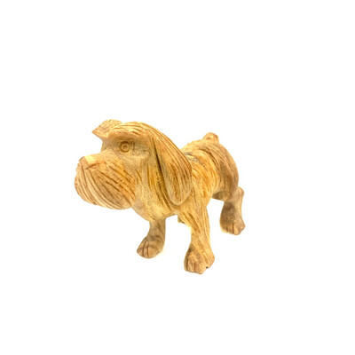 Деревянная фигурка в форме собаки из дерева пало санто, 1 шт