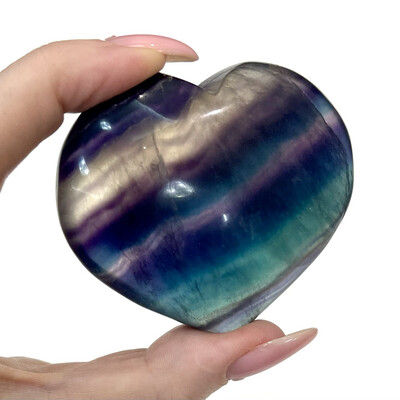 Большое сердце флюорит, 1 шт (139 гр)