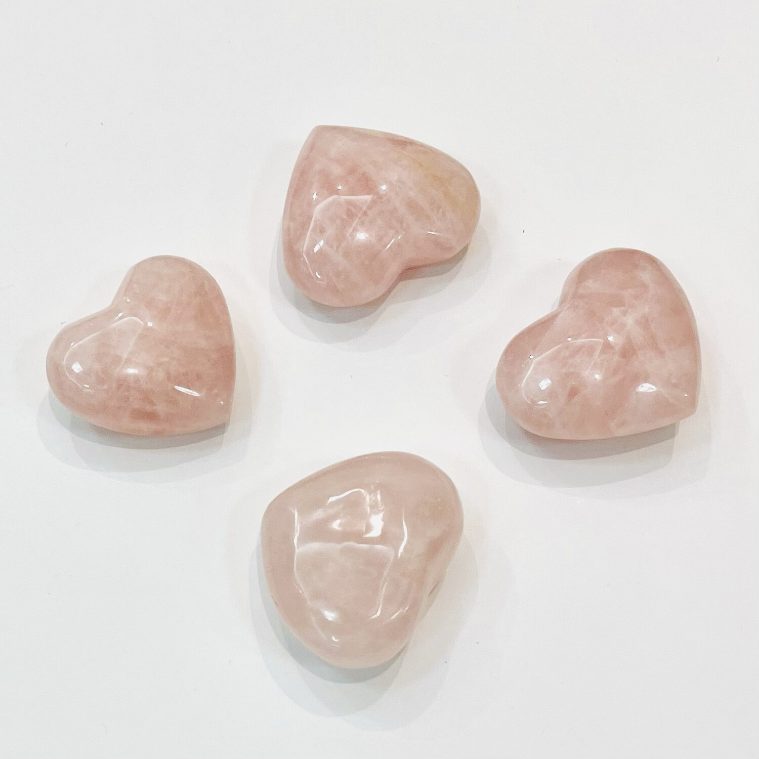 Сердце розовый кварц, 1 шт (45-55 гр)
