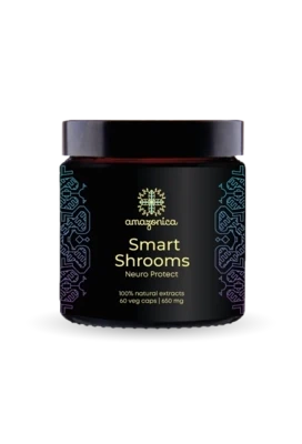Smart Shrooms Многокомпонентная пищевая добавка 60 капсул по 650 мг