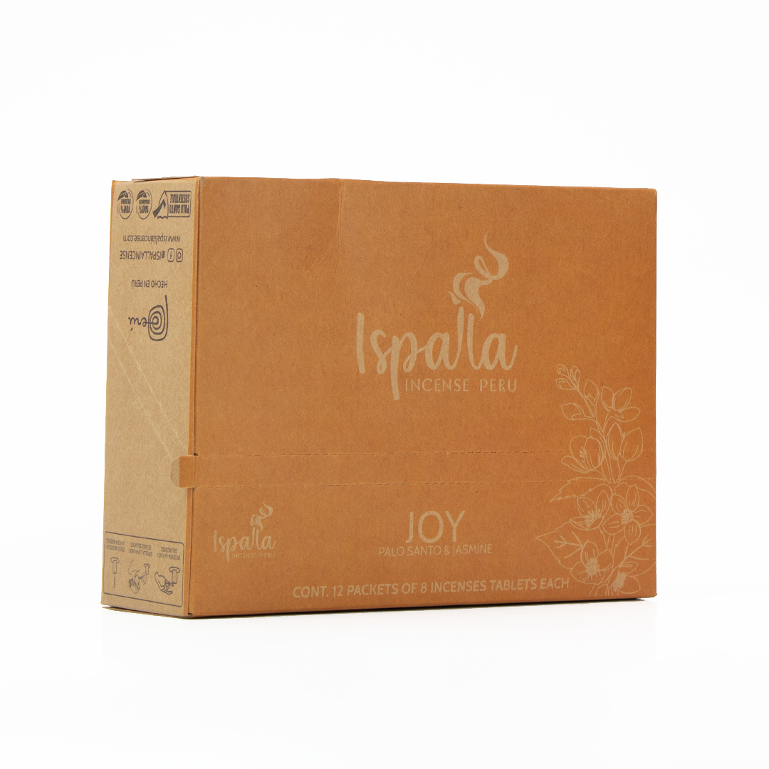 Бокс Кубики ISPALLA Palo Santo «Радость» (аромат пало санто и жасмин) 12 упаковок