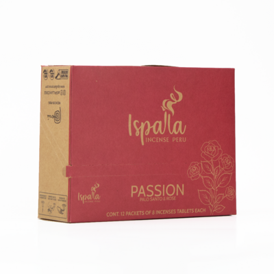 Кубики ISPALLA Palo Santo «Страсть» ( аромат пало санто и роза) 12 упаковок