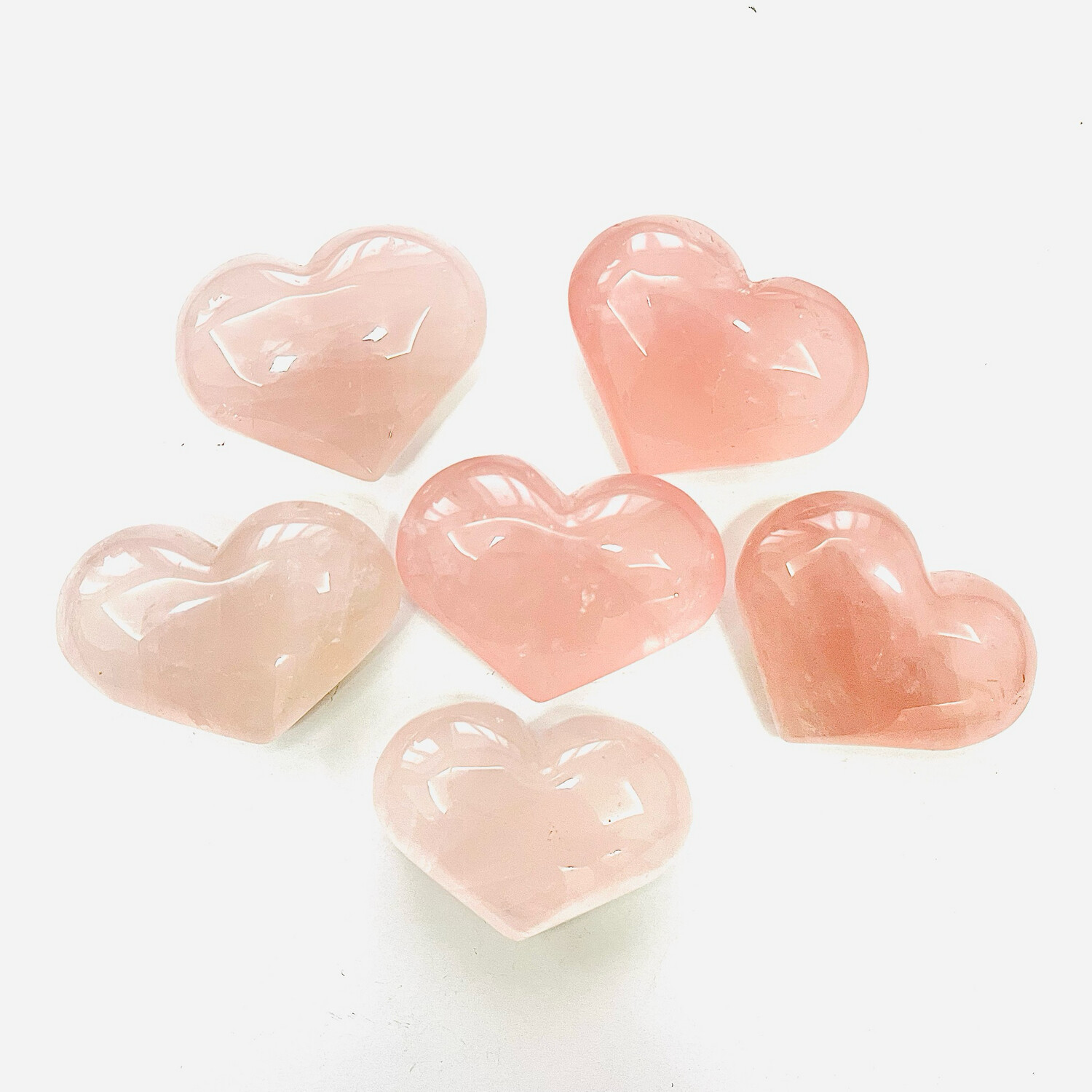 Сердце розовый кварц, 1 шт (55-65 гр)