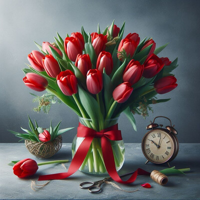 Červené pokušenie: Kytica Tulipánov pre nezabudnuteľný zážitok