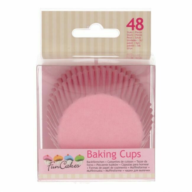 FunCakes Baking Cups -Light Pink- pk/48