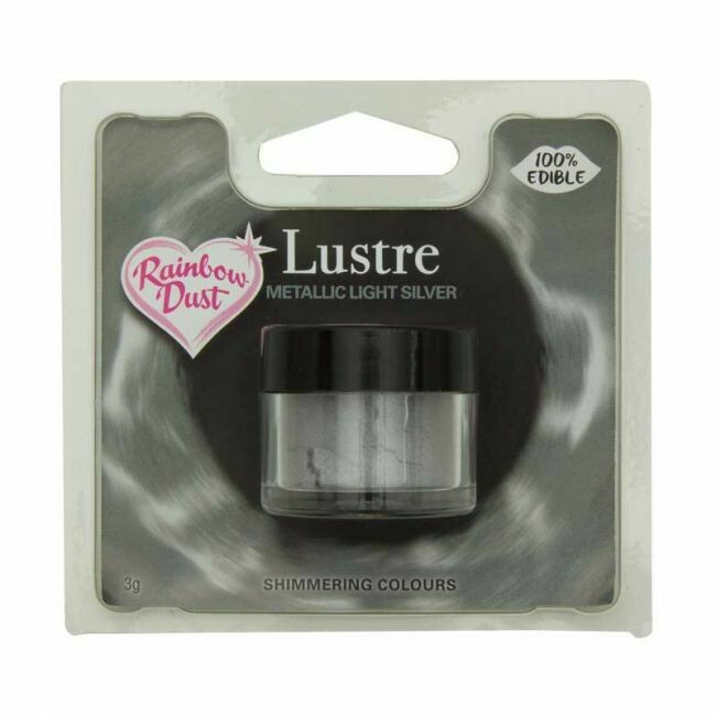 RD Edible Lustre - Metallic Light Silver