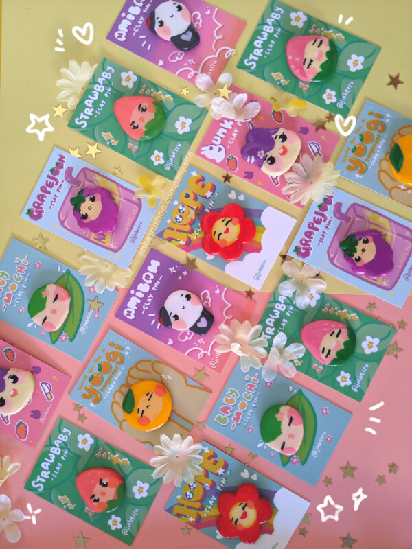 Handmade Clay Pins