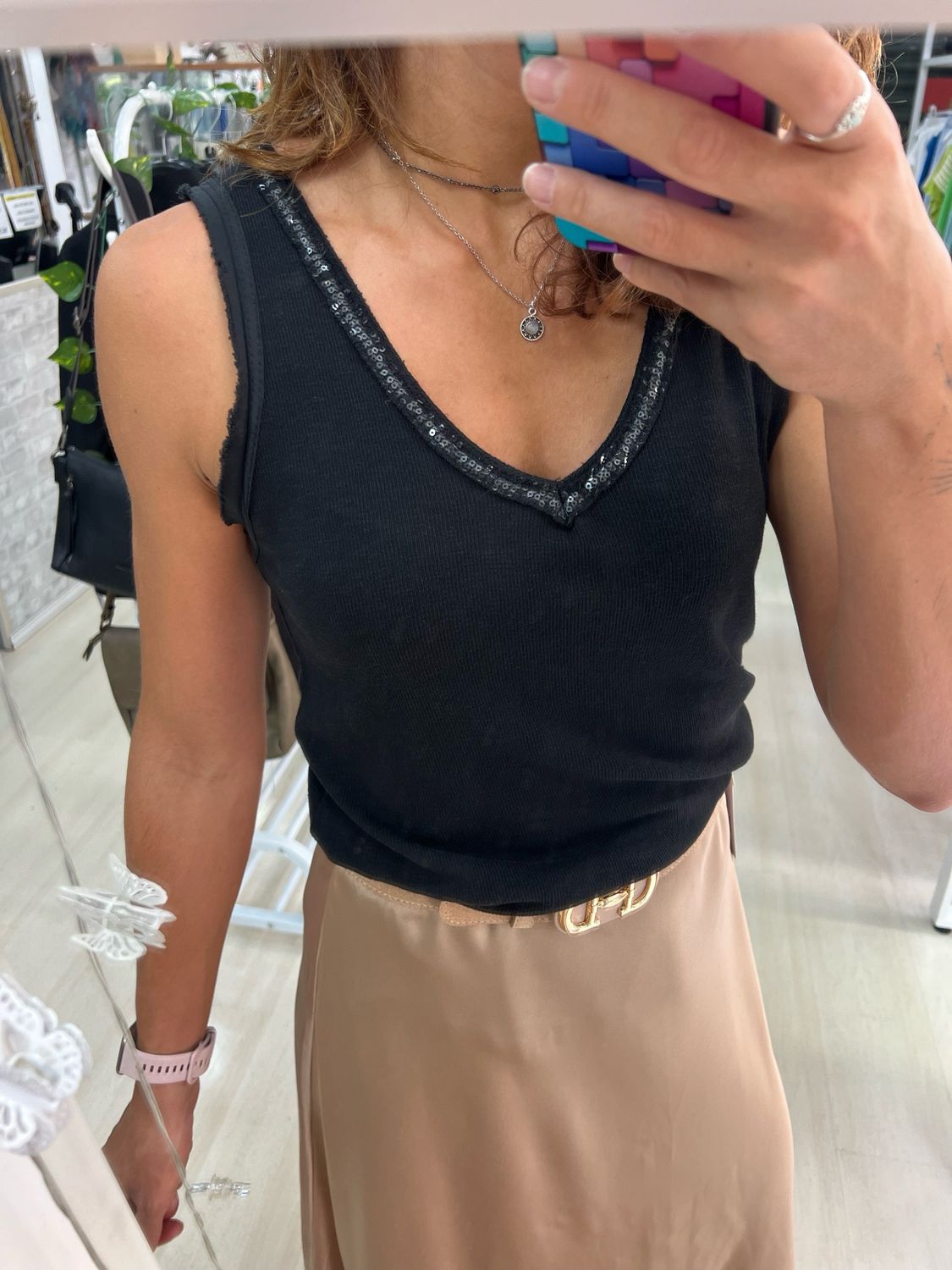 Top canalé Nika