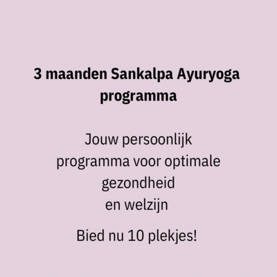 3 month | Sankalpa Ayuryoga Program
