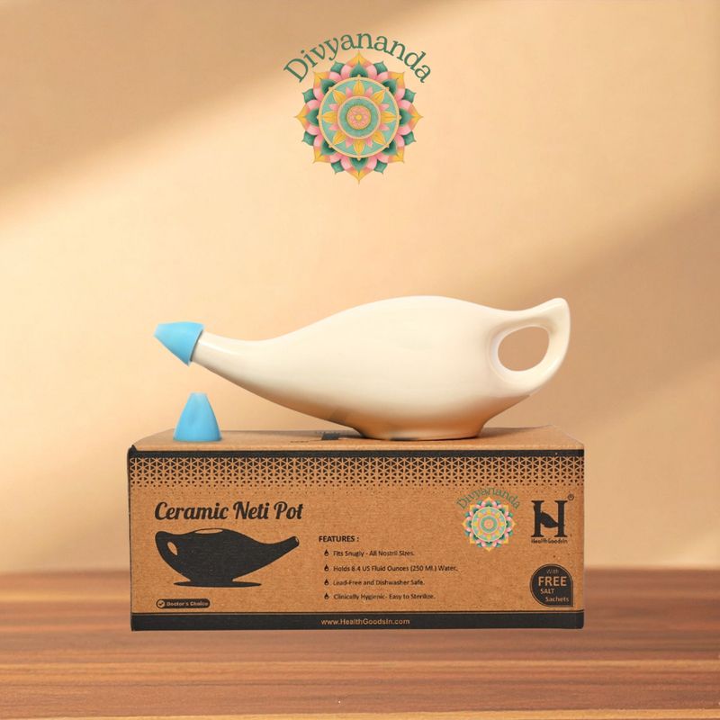 Keramische Neti Pot – 225 ml (Creme) Keramische Neti Pot – 225 ml (Creme)
