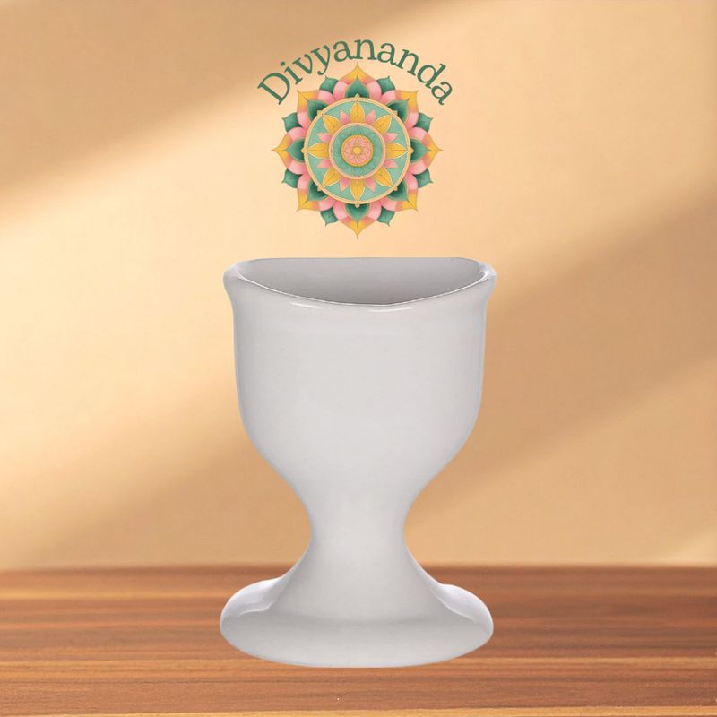 Keramische Oogbeker (Wit)