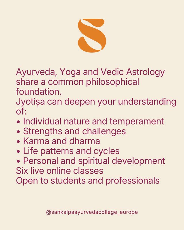 Foundations of Jyotish for Ayurveda Students & Practitioners