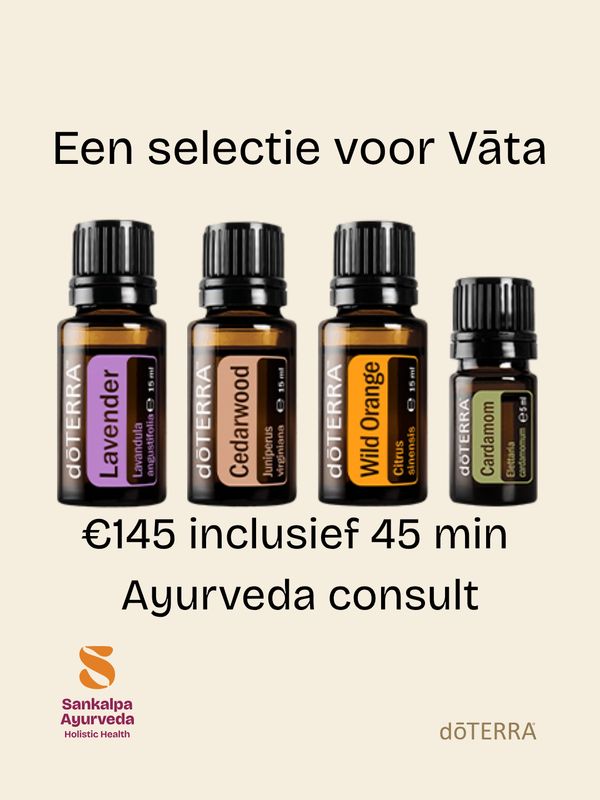 Vata Balans Essentiële Oliën met 30 min Ayurveda Consult